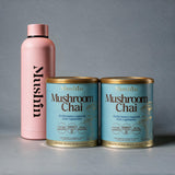 Compre duas latas de Mushroom Chai e ganhe a Garrafa Mushin grátis!
