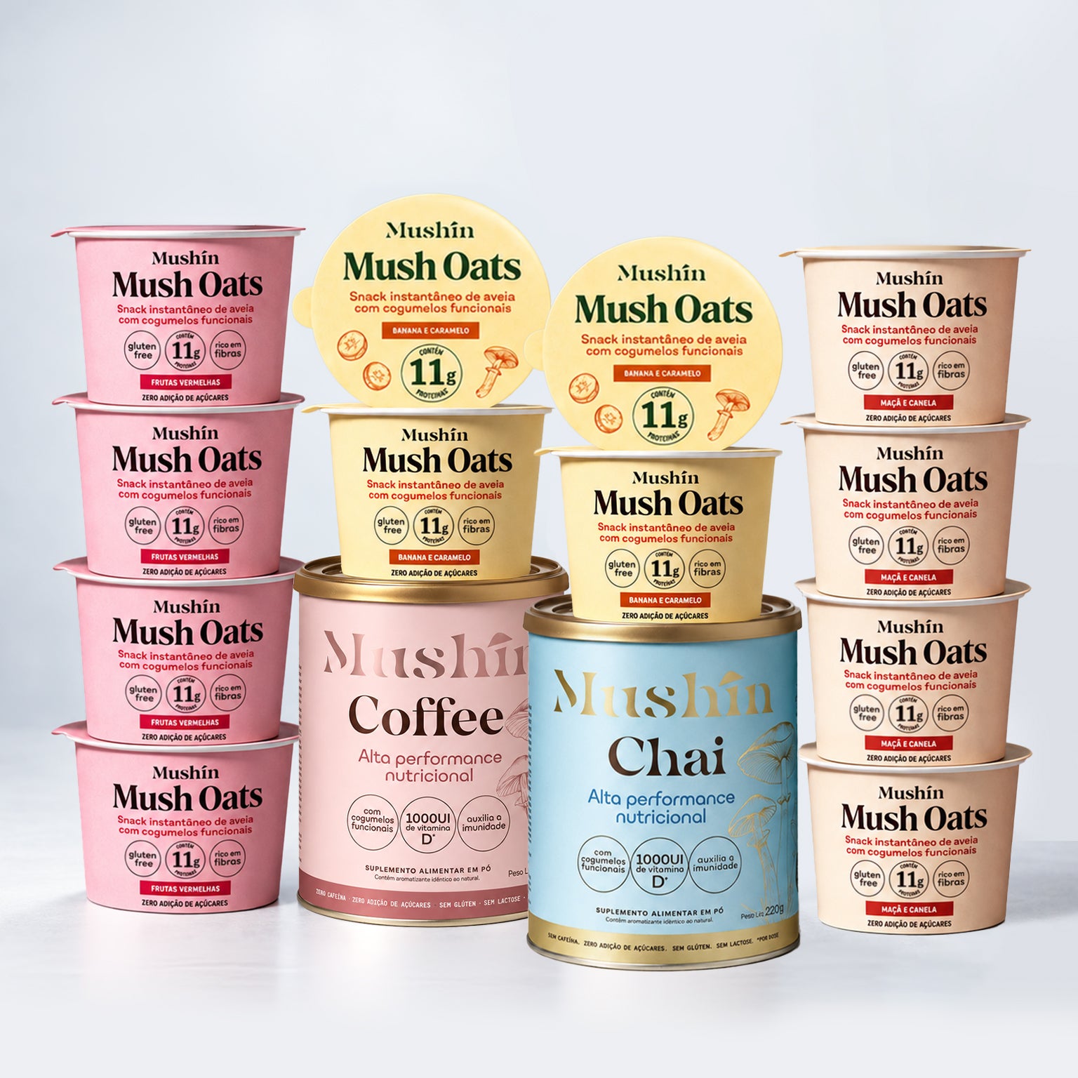 Kit Degustação com 12 Mush Oats