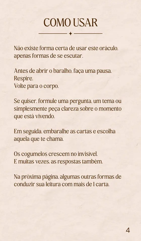 Como usar o Oráculo Mushin, página 4