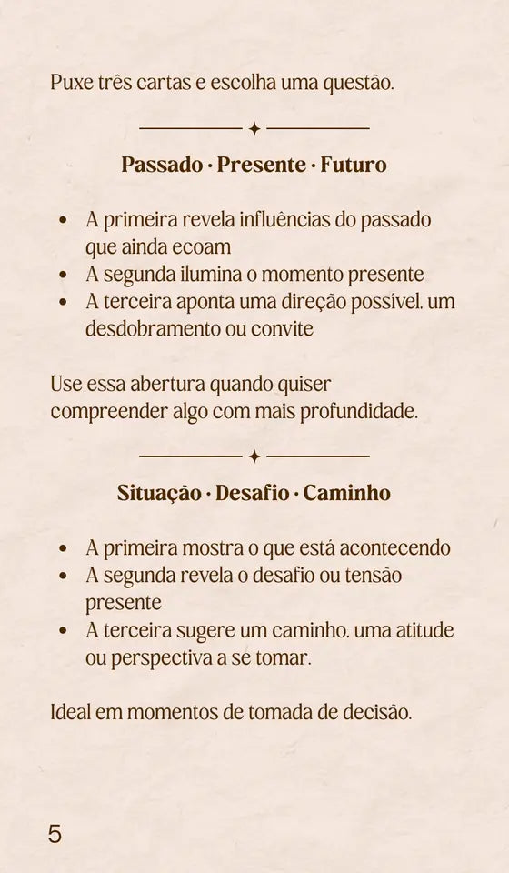 Tiragens do Oráculo Mushin, página 5