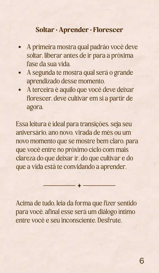 Tiragens do Oráculo Mushin, página 6
